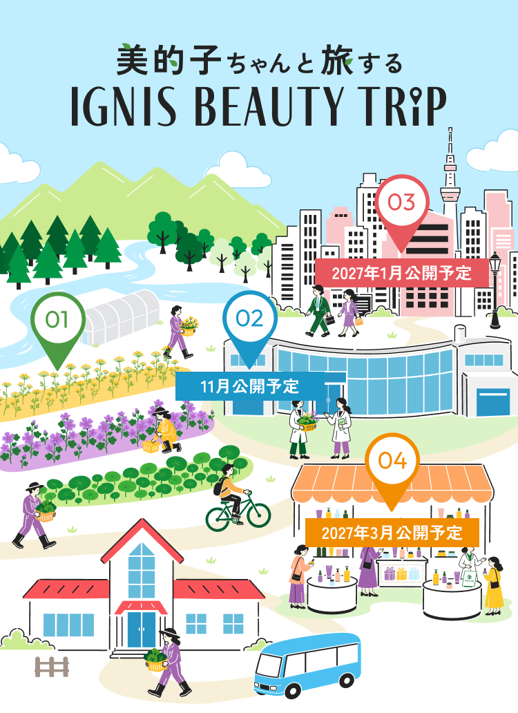 美的子ちゃんと旅する IGNIS BEAUTY TRIP