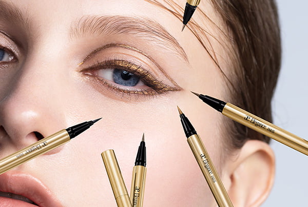 印象クリエイティブ・ライナー しなやかなラインで、強調も、ナチュラルも、輝きも。 CREATIVE LIQUID EYE LINER